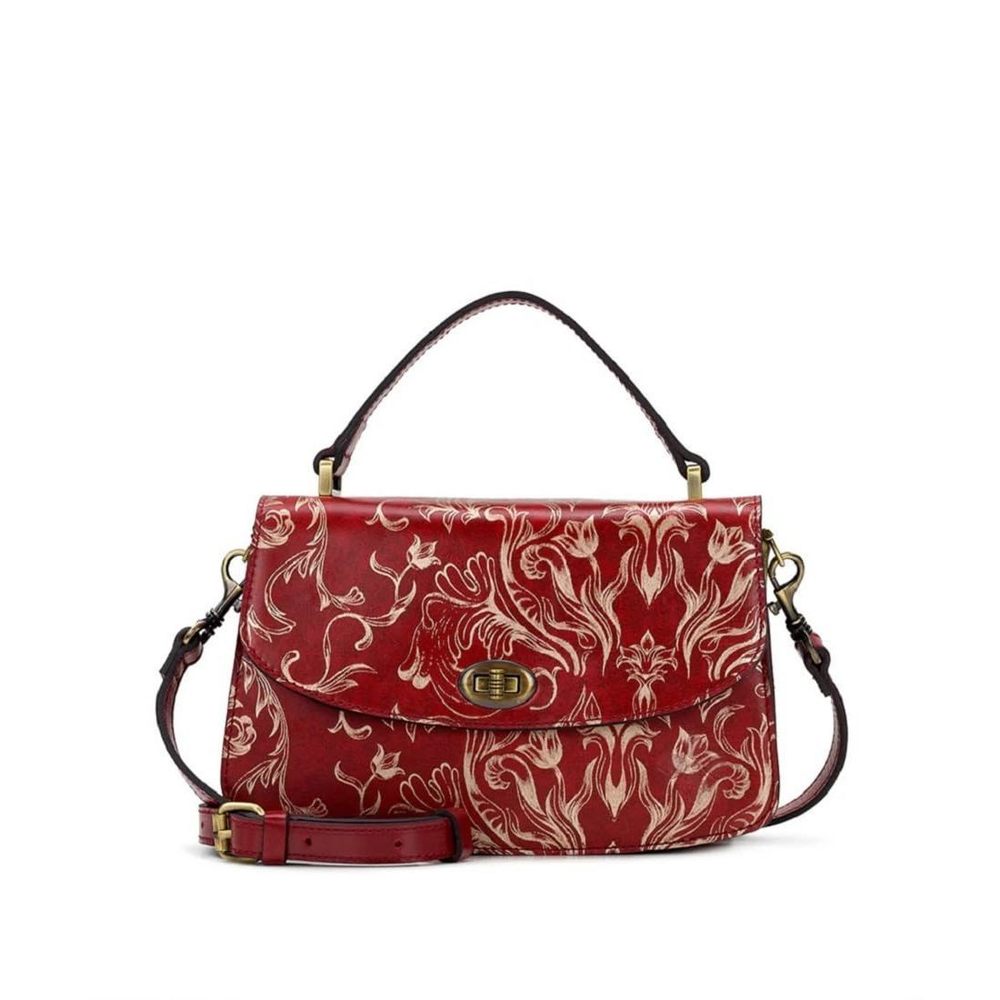 Leather Ruthie Crossbody With Top Handle In Western Wallpaper xD